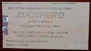 Biglietto concerto Zucchero 🎶 BlueSugar Tour 1999