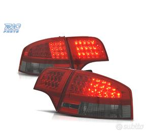 FANALI AUDI A4 B7 04-07 LED ROSSO AFFUMICATO