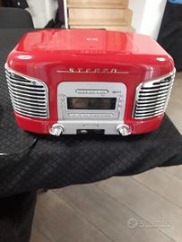 Radio Lettore CD Teac Rossa Vintage Sistema Audio