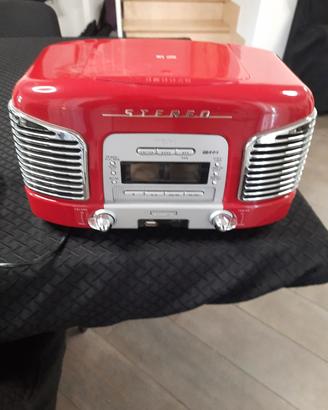 Radio Lettore CD Teac Rossa Vintage Sistema Audio