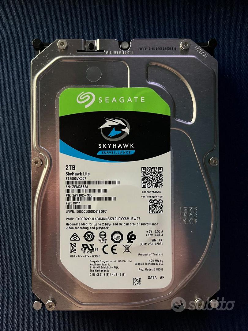 Due HDD da 2 TB Seagate SkyHawk Lite ST2000VX007 - Informatica In