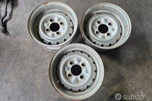 3 Cerchi In Ferro CMR A Canale Rovesciato Fulvia