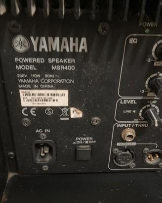 Coppia diffusori attivi Yamaha MSR400 – 400 W