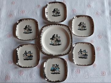 Piatti Siusse Langenthal SWISSAIR primi anni '60