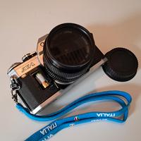 fotocamera analogica canon AE-1+accessori 