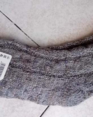 calze antiscivolo grigie "Calzedonia" tg.unica