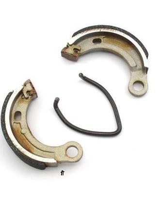 Coppia ceppi freno da per ruote in lega