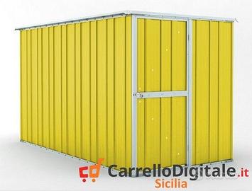 deposito attrezzi giardino 175x307cm 5,4mq giallo