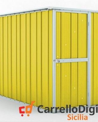 deposito attrezzi giardino 175x307cm 5,4mq giallo