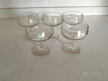 BICCHIERI COPPETTE ROSSO ANTICO