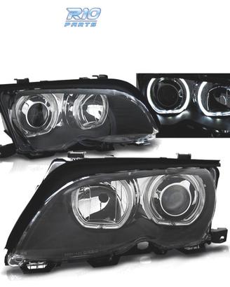 FARI BMW E46 01-05 ANGEL EYES LED NERI