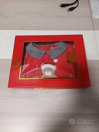 Tutina ciniglia rossa 3-6 mesi per inverno