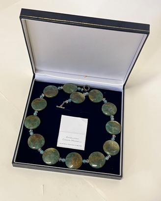 Collana Artigianale Diaspro Verde