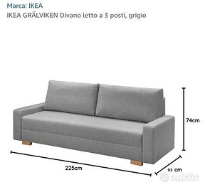 Divano letto IKEA “Gralviken”