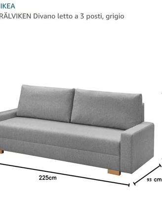 Divano letto con contenitore “Gralviken” IKEA