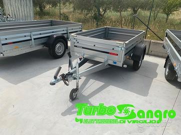 Rimorchio Ellebi con ruote esterne frenato