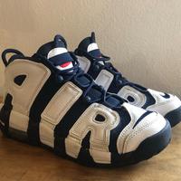 NIKE AIR MORE UPTEMPO bianca e blu