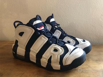NIKE AIR MORE UPTEMPO bianca e blu