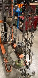 2 lumiere liberty a sospensione in bronzo del 1891