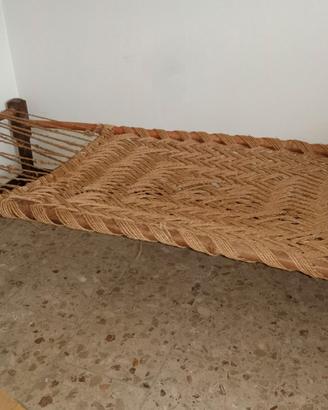 Charpai letto in corda indiano artigianale