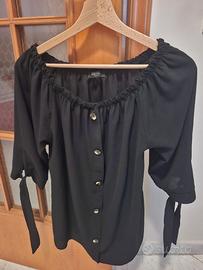 Maglietta nera Piazza Italia 