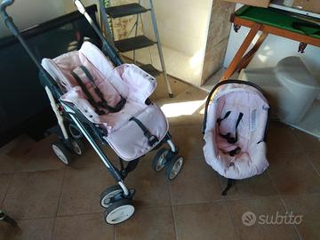 PASSEGGINO KIT TRIO 0-3 anni CHICCO ROSA
