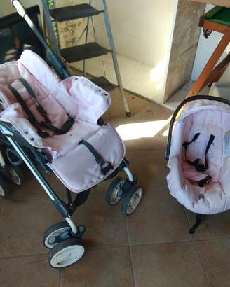PASSEGGINO KIT TRIO 0-3 anni CHICCO ROSA