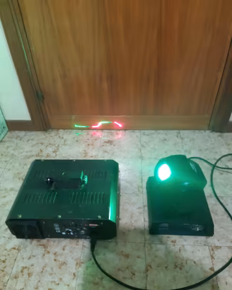 Effetti luce dj feste laser disco testa mobile led