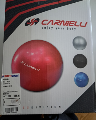 Gymball Carnielli rossa 55cm Nuova