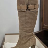 Stivale Alto Beige Donna 
