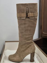 Stivale Alto Beige Donna 