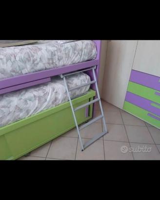 due letti  singoli per cameretta 
