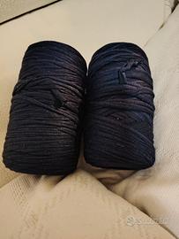 Fettuccia in cotone blu scuro