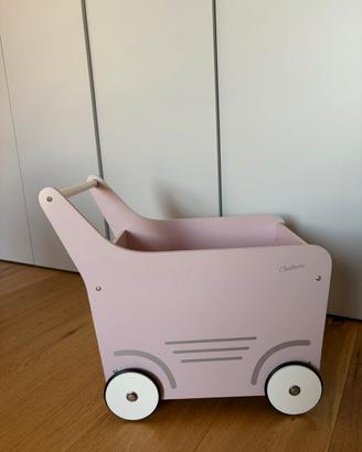 CARRELLINO PRIMIPASSI Childhome wooden stroller