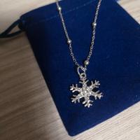 collana fiocco di neve nuova