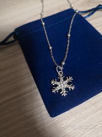 collana fiocco di neve nuova