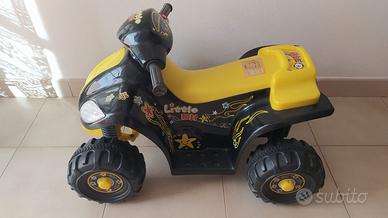 Moto Quad Elettrico per Bambini Giallo e Nero Vida