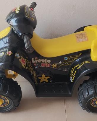 Moto Quad Elettrico per Bambini Giallo e Nero Vida