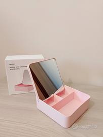 Scatola organizer contenitore makeup gioielli