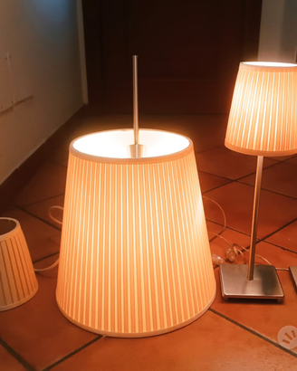 Lampadario + 2 abat jour + applique da parete