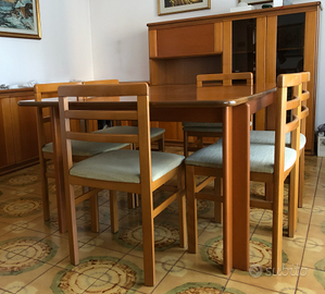 Tavolo soggiorno allungabile con 6 sedie