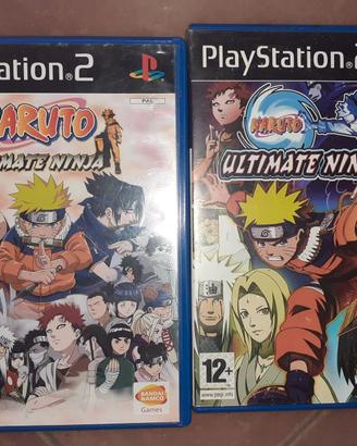 set Giochi Playstation 2 Naruto ultimate ninja 1,2