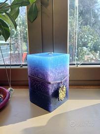 Candela di paraffina multicolore