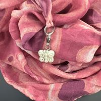 Foulard Thun con ciondolo ceramica farfalla