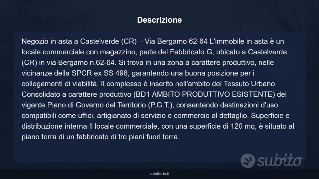 Immobile in asta di 120 m² a Castelverde - Vista 5