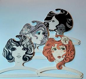 Appendiabiti anni 70 vintage da esposizione