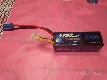 lipo 4s 6200mah 80C nuova