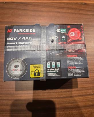 batteria parkside performance 4ah smart nuovo mode