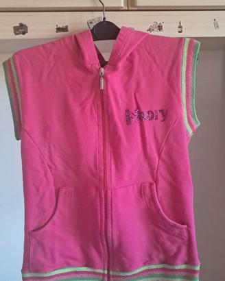 👗Completo Miss Naory, Rosa, Cotone, Made in Italy
