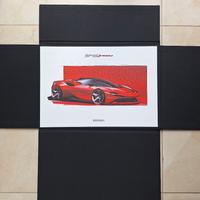 Ferrari SF90 Stradale litografia limited edition